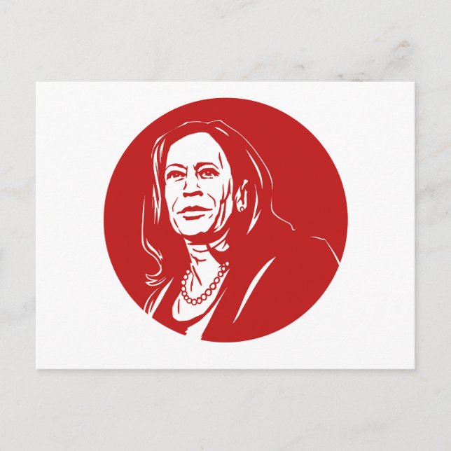Cartão Postal Kamala Harris (Frente)