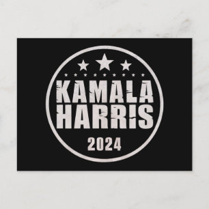 Cartão Postal Kamala Harris 2024 Para Presidente Eleição Retro
