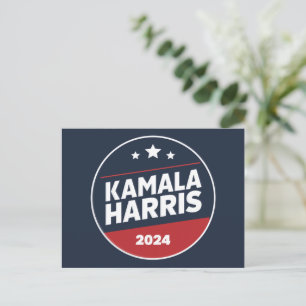 Cartão Postal Kamala Harris 2024 Para Presidente Retro Eleição