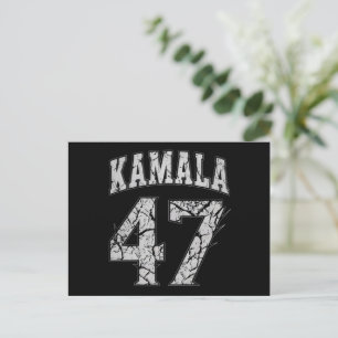 Cartão Postal Kamala Harris 47º Presidente EUA América 2024