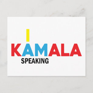 Cartão Postal Kamala Harris, estou falando