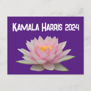 Cartão Postal Kamala Harris Lotus 2024