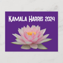 Cartão Postal Kamala Harris Lotus 2024