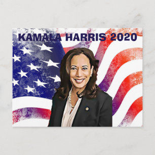 Cartão Postal Kamala Harris para as eleições do Presidente 2020