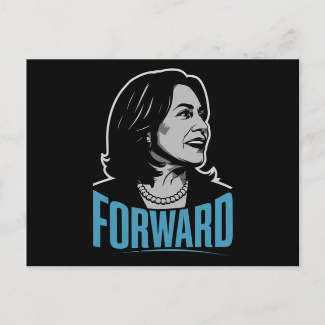 Cartão Postal Kamala Harris para frente (Frente)