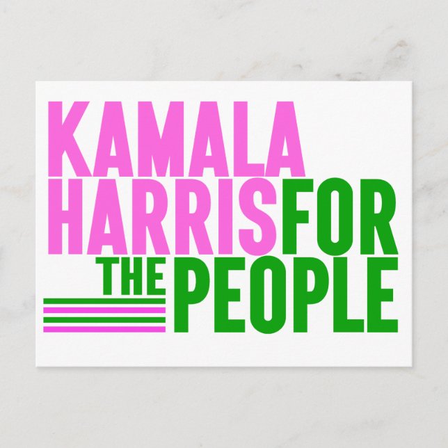 Cartão Postal Kamala Harris para o Cartão-Postal Pessoas (Frente)