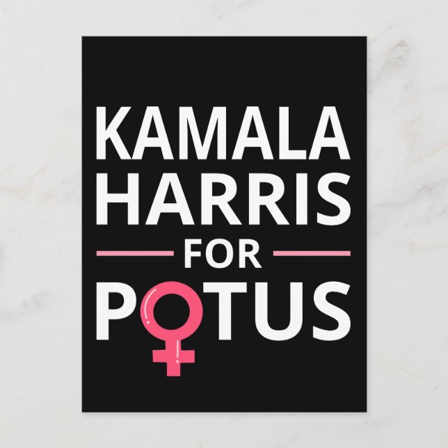 Cartão Postal Kamala Harris para o POTUS I (Frente)