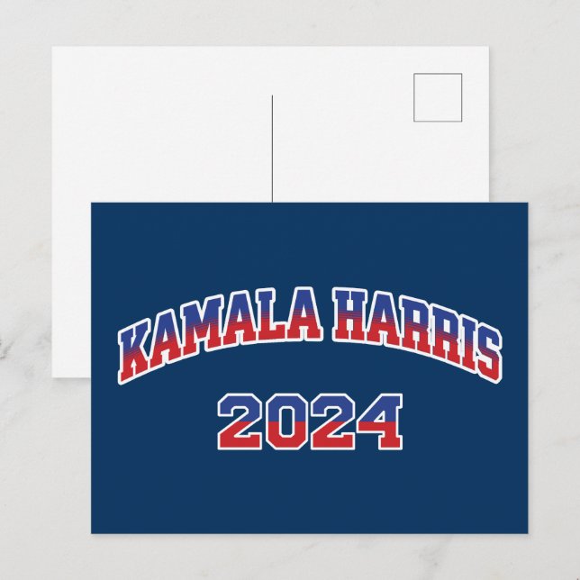 Cartão Postal Kamala Harris Para O Presidente 2024 (Frente/Verso)