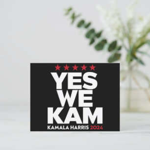 Cartão Postal Kamala Harris Sim Nós Kam para Presidente dos EUA 
