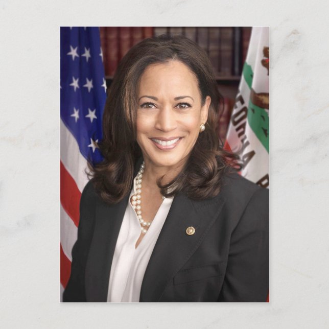 Cartão Postal Kamala Harris Vota Democrata VP Campanha 2020 (Frente)