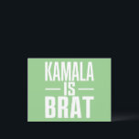 Cartão Postal Kamala Is Brat<br><div class="desc">Kamala Is Brat</div>