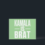 Cartão Postal Kamala Is Brat<br><div class="desc">Kamala Is Brat</div>