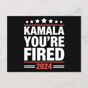 Cartão Postal Kamala Você Está Demitida Kamala Harris 2024