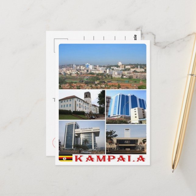 Cartão Postal Kampala - Mosaico - Uganda - (Frente/Verso In Situ)