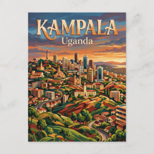 Cartão Postal Kampala Sete Colinas Uganda