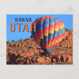 Cartão Postal Kanab Utah Hot Air Balon
