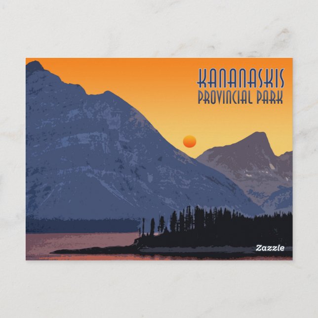 Cartão Postal Kananaskis, Alberta. Canadá (Verso)