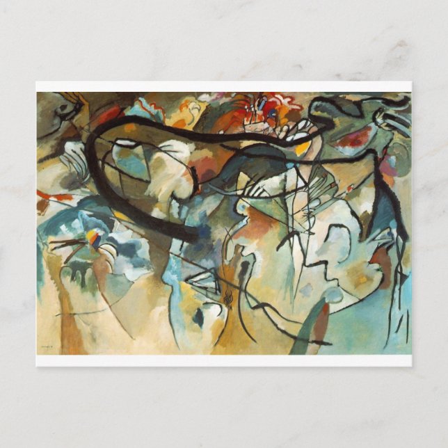 Cartão Postal kandinsky abract art (Frente)
