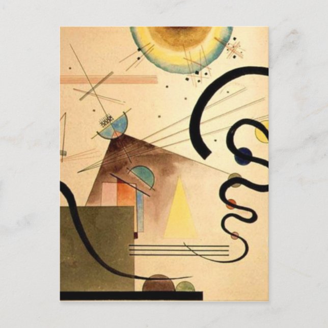 Cartão Postal Kandinsky Abstrato (Frente)