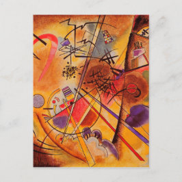 Cartão Postal Kandinsky Abstrato Trabalho de arte