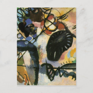 Cartão Postal Kandinsky Black Spot Abstrato