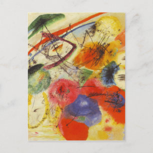 Cartão Postal Kandinsky Black Trakes Abstrato Painting