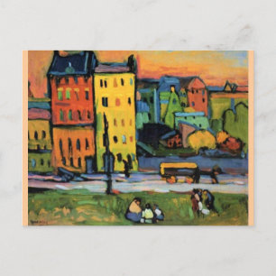 Cartão Postal Kandinsky - Casas em Munique