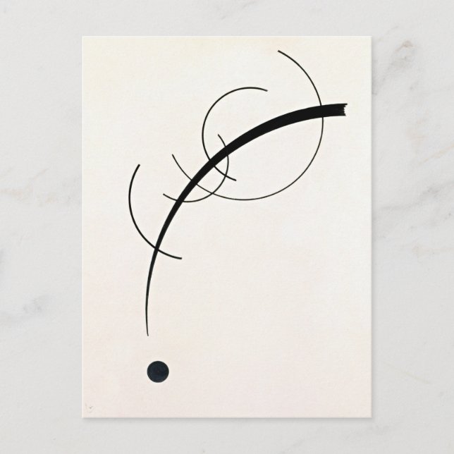 Cartão Postal Kandinsky - Curva Livre (Frente)