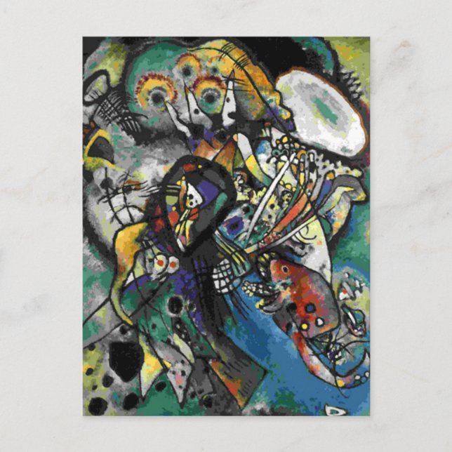 Cartão Postal Kandinsky - Dois Ovais (Frente)