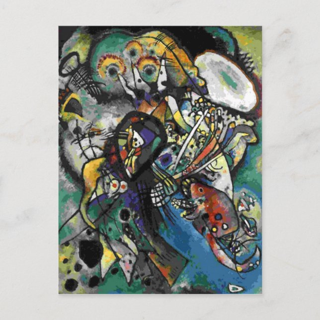 Cartão Postal Kandinsky - Dois Ovais (Frente)