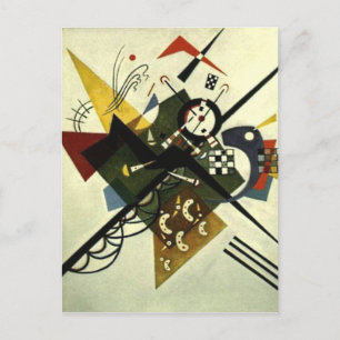 Cartão Postal Kandinsky em Branco II