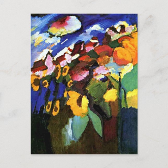 Cartão Postal Kandinsky - Jardim Murnau, (Frente)