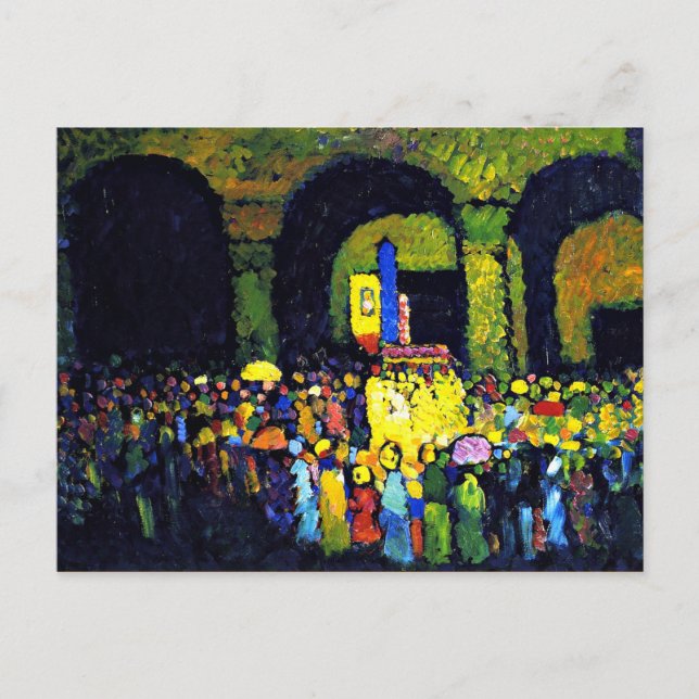 Cartão Postal Kandinsky - Ludwigkirche em Murnau (Frente)