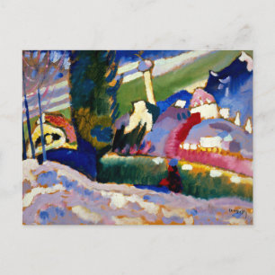 Cartão Postal Kandinsky - Paisagem de inverno com Igreja