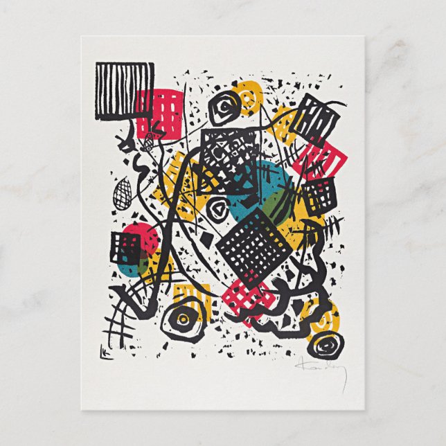 Cartão Postal Kandinsky - Pequenos Mundos V, (Frente)