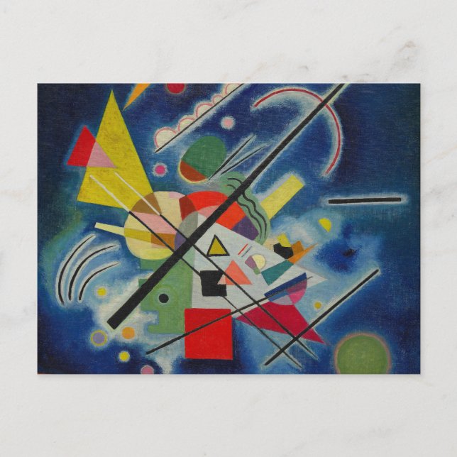 Cartão Postal Kandinsky - Pintura Azul (Frente)
