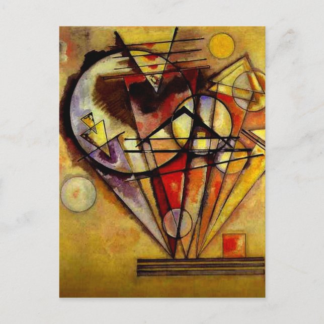 Cartão Postal Kandinsky - Sobre Os Pontos (Frente)
