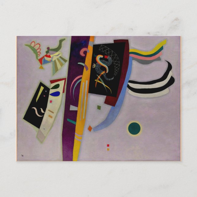 Cartão Postal Kandinsky - Violet-Orange l (Frente)