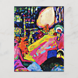 Cartão Postal Kandinsky - White Sound, famosa pintura, 