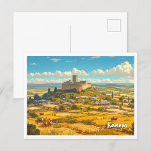 Cartão Postal Kanem Chad Vintage Art Illustration Viagem