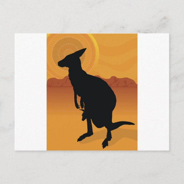 Cartão Postal Kangaroo Outback (Frente)