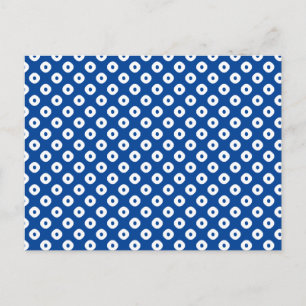 Cartão Postal "Kanoko" Fawn Spown Pattern Branco