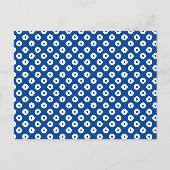 Cartão Postal "Kanoko" Fawn Spown Pattern Branco (Frente)