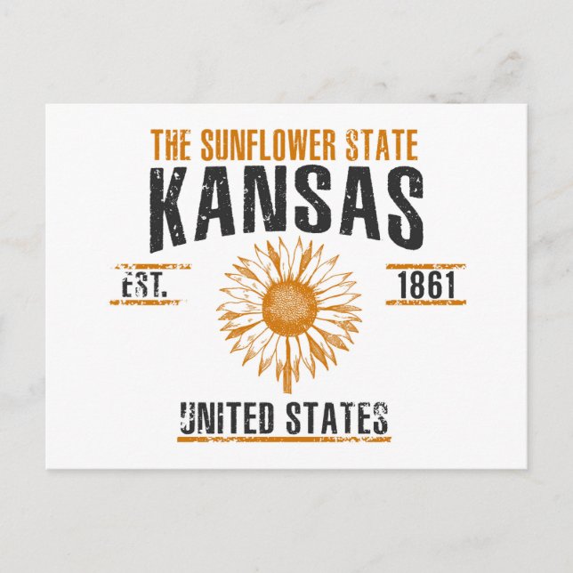 Cartão Postal Kansas (Frente)