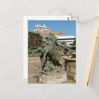 Cartão Postal Kansas City Fountain Horse in Autumm