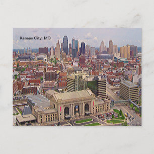 Cartão Postal Kansas City, MO Silhueta da Área Memorial Liberty