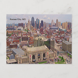 Cartão Postal Kansas City, MO Skyline Memorial Liberty Area