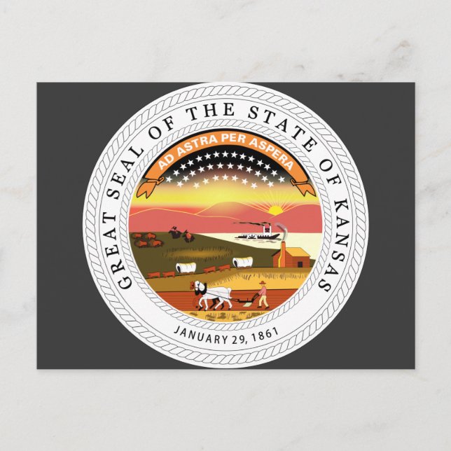 Cartão Postal Kansas, EUA (Frente)