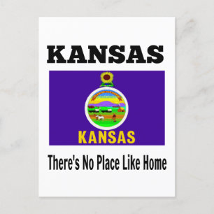 Cartão Postal Kansas, não há lugar como casa,