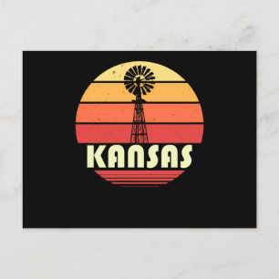 Cartão Postal Kansas Retro